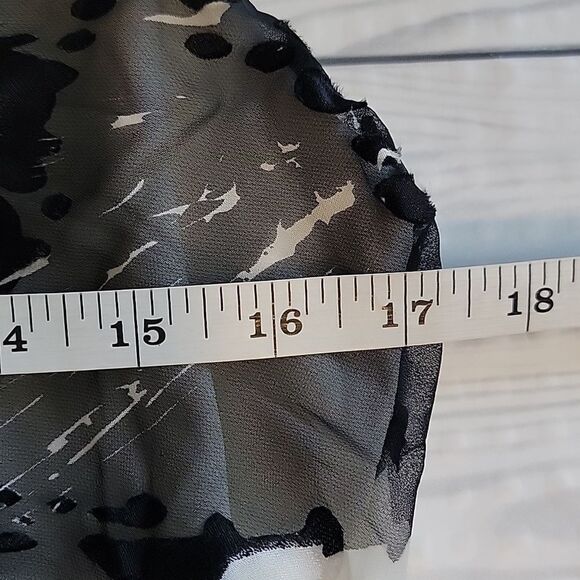 Cachwy Black and White Sleeveless Evening Gown Maxi Length Womens Size 12 - Picture 12 of 14